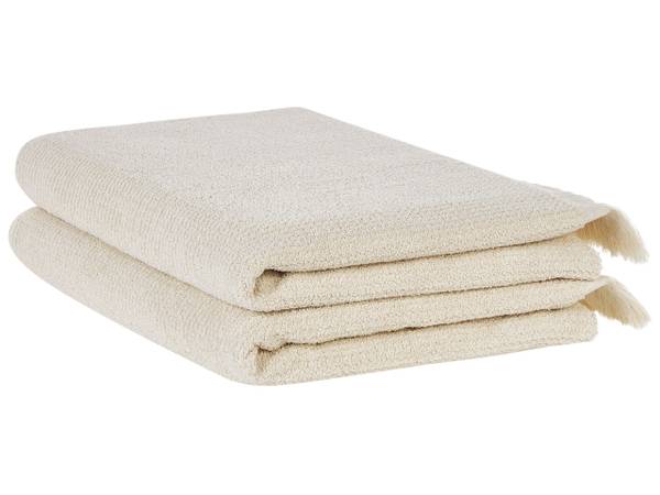 Handtuch ATIU 2-tlg Beige - 150 x 100 cm