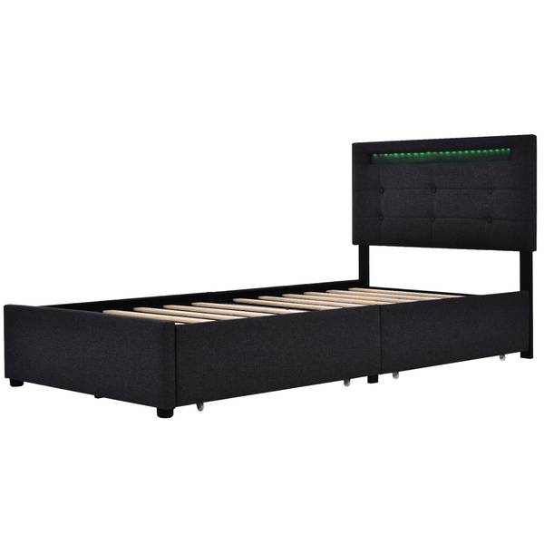 Einzelbett M301-01 Schwarz
