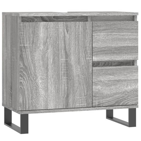 Badkamermeubelset 3030370 Set van 3 grijs - ijzer - 33 x 60 x 65 cm