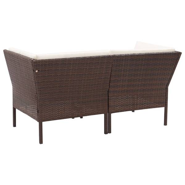 Garten-Lounge-Set 3001261-2 (6-teilig) Braun - Polyester - Stahl - 60 x 35 x 60 cm