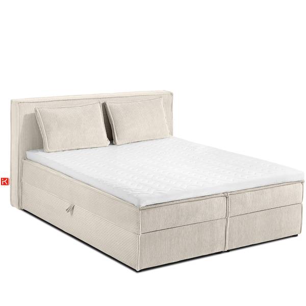 Boxspring ROTI ecru - Ligoppervlak breedte: 140 cm
