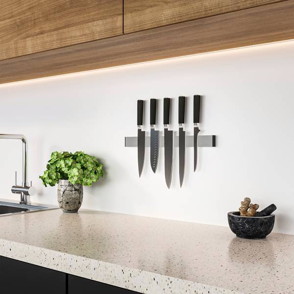 Magnetleiste 8938765 Grau - Metall - 2 x 4 x 40 cm