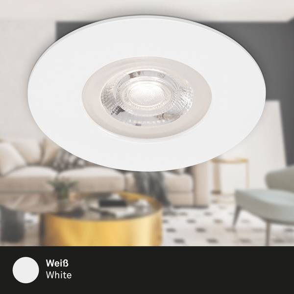 LED Einbauleuchten, weiß, dimmbar, 4xLED Weiß