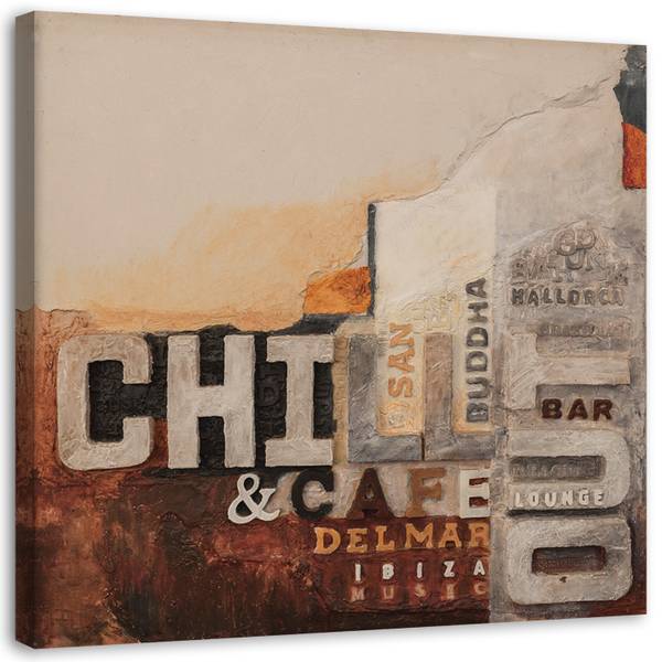 Canvas schilderij Chicago 30 x 30 cm