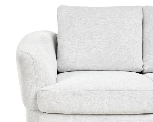 2-Sitzer Sofa KJAER Schwarz - Weiß - Textil - 155 x 100 x 100 cm