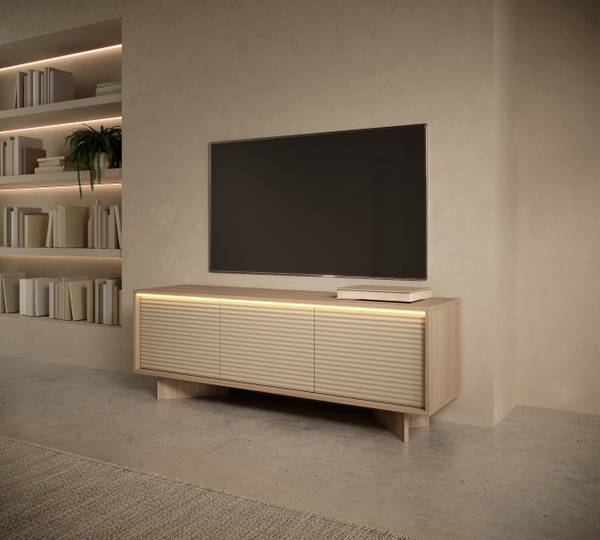 TV-Schrank Lido II Braun - Holzwerkstoff - 154 x 55 x 40 cm
