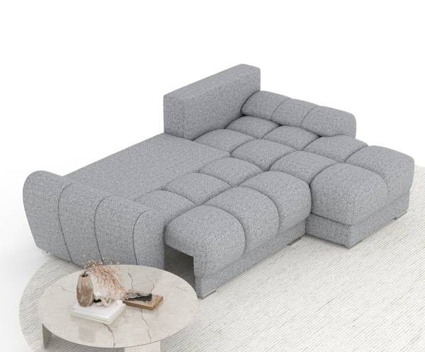Ecksofa Peebles Grau
