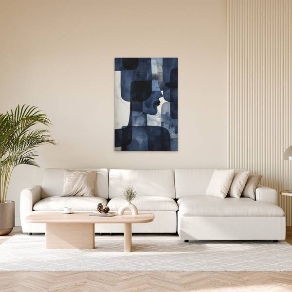 Leinwandbild Abstract Man 80 x 120 cm
