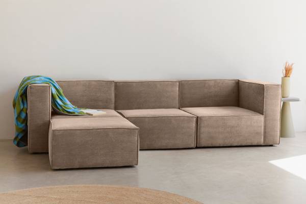 Sofa Chaiselongue HARPER Beige