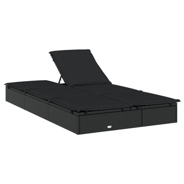 Sonnenliege 3032640 Schwarz