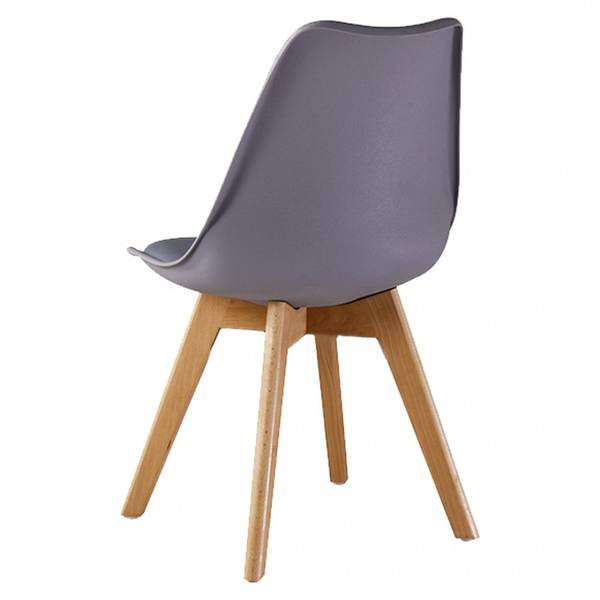 Esszimmerstuhl Retro 6-teilig Grau