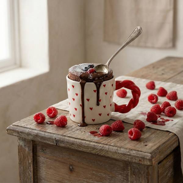 Becher MAGGIE Rot - Keramik - 14 x 8 x 9 cm