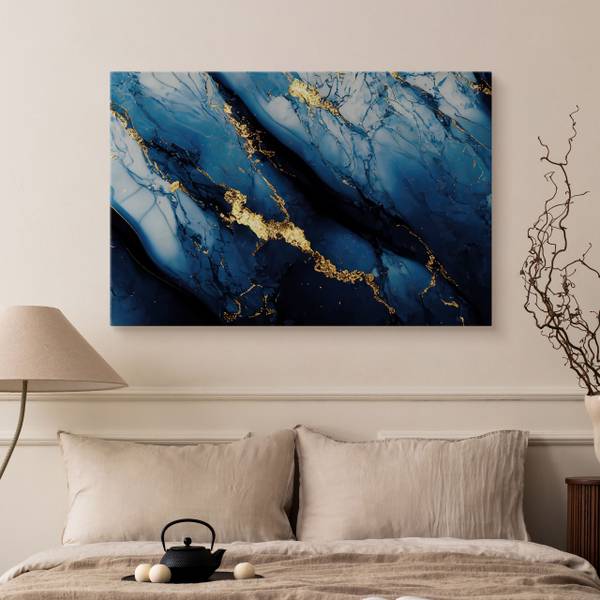 Leinwandbild Marmor Muster Glamour 120 x 80 x 80 cm
