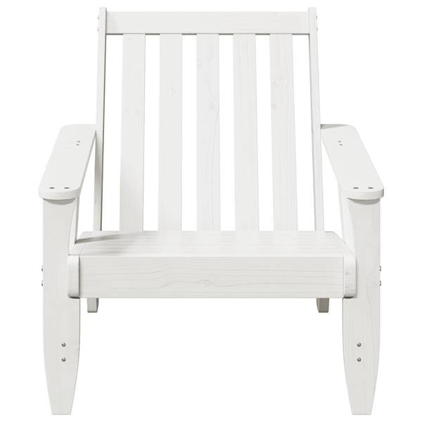 Chaise de jardin adirondack 3044360-1 Blanc - Pin - 75 x 77 x 77 cm