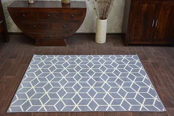 Tapijt P12909 grijs - polypropeen - 185 x 1 x 270 cm