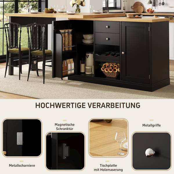 Esstisch  Lelantos Ⅲ Schwarz