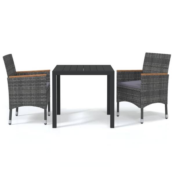 Garten-Essgruppe 3012262-1 (3-teilig) Braun - Grau