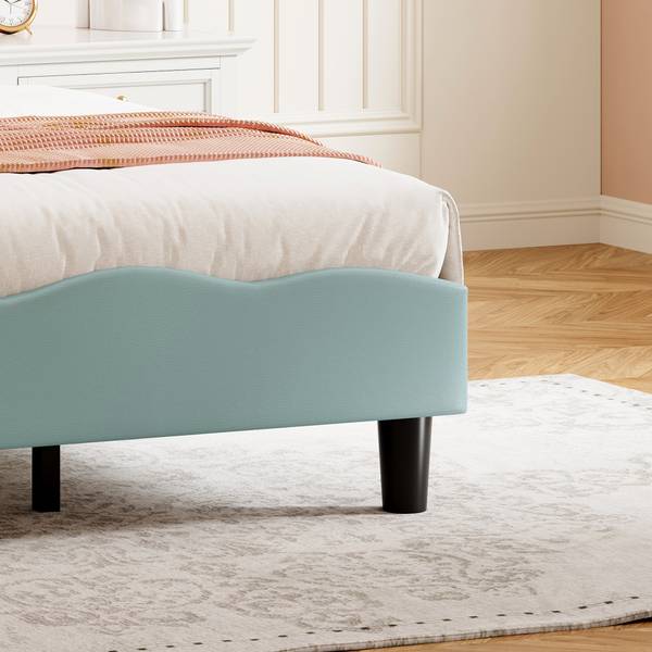 Polsterbett  SPMP-GB02 Blau - Metall - Massivholz - 108 x 87 x 205 cm