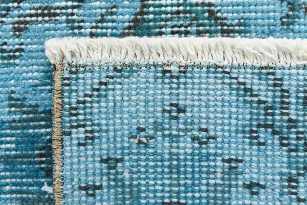 Vloerkleed Ultra Vintage DCCXII turquoise - wol - 109 x 1 x 203 cm