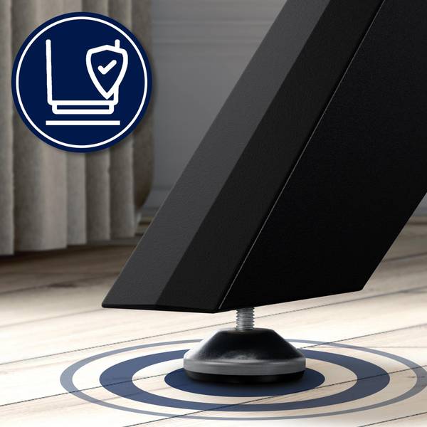 pieds de table Delmont Noir - Métal - 130 x 74 x 130 cm