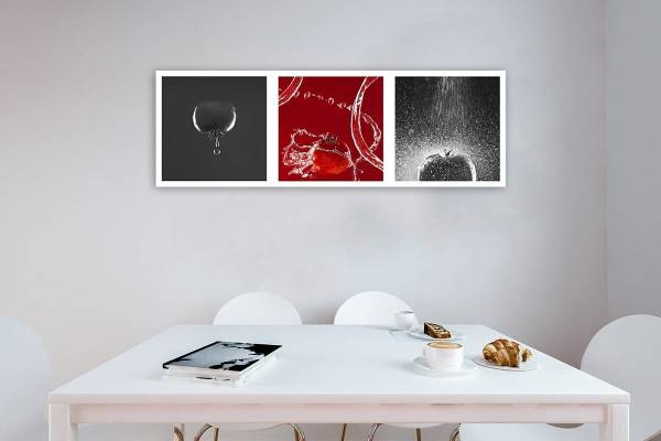 Wandbild tomatenrausch 90 x 30 cm