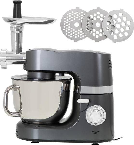 Küchenmaschine mi Fleischwolf AD42 1tlg Silber - Metall - 24 x 36 x 39 cm