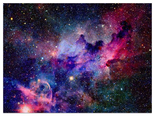 Fototapete Kosmos Galaxie Sternennebel 150 x 105 x 105 cm