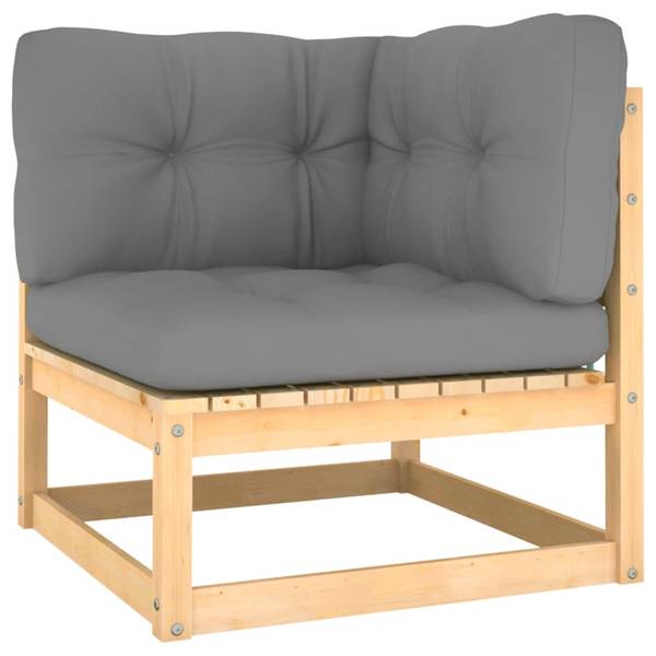 Garten-Lounge-Set 3009711-2 (12-teilig) Braun - Polyester - Kiefer - 70 x 30 x 70 cm