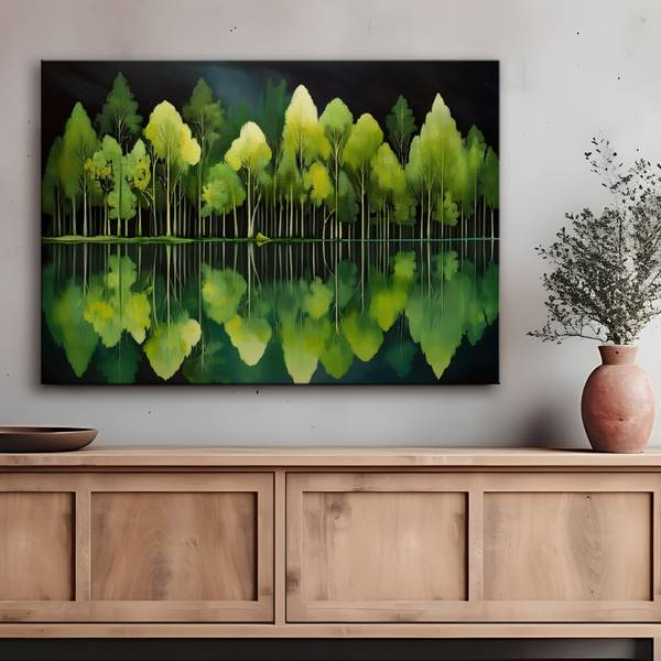 Wandbild wald natur landschaft 60 x 40 cm