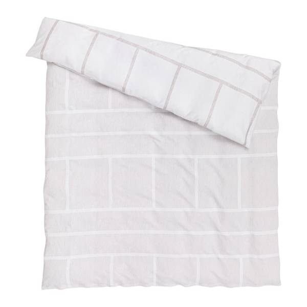 Duvetanzug Louis Weiß - Textil - 240 x 1 x 240 cm