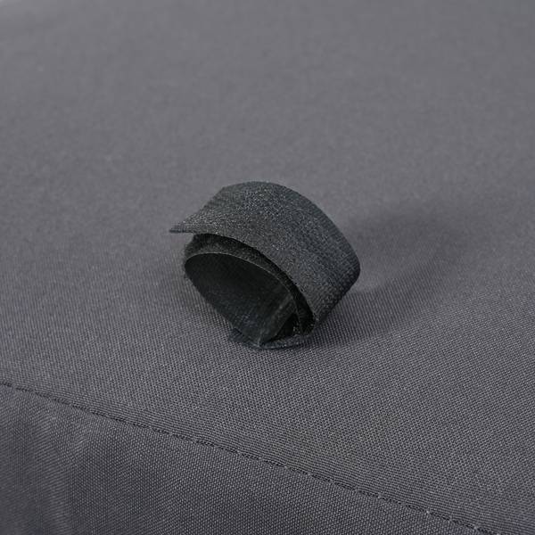 Gartenmöbelset Hephaestus 7-tlg Schwarz - Braun - Polyester - Webstoff - Akazie - Eisen - 158 x 74 x 230 cm