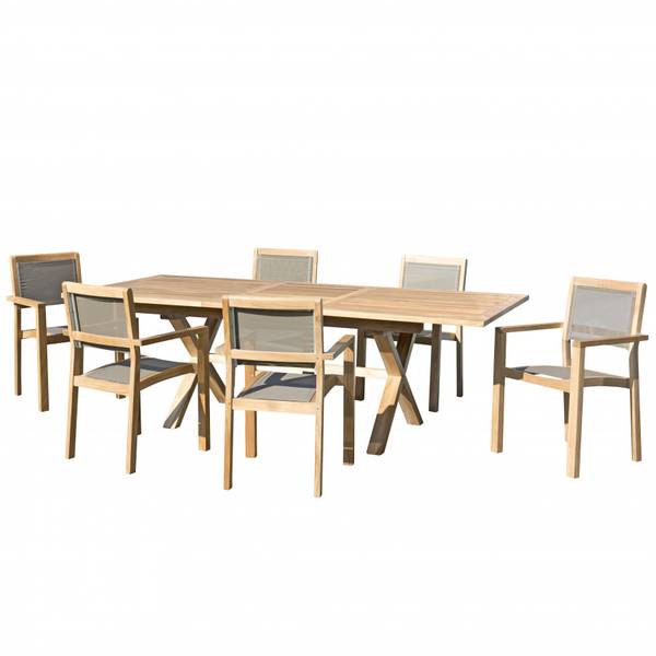Gartenlounges - Mahlzeiten HARRIS Braun - Teakholz - 100 x 75 x 180 cm