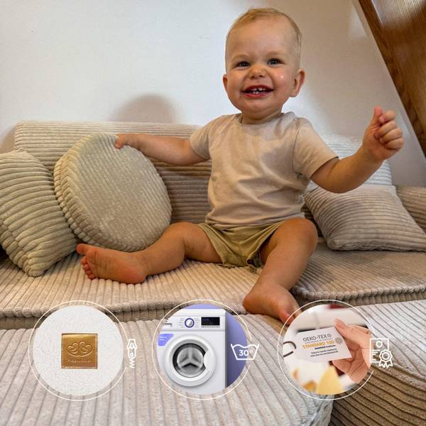 Kindersofa Churros Basic Grün