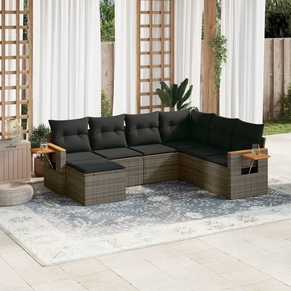 Canapés de jardin 3036014-1 (lot de 7) Gris