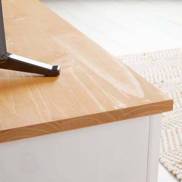 Meuble TV BOLTON Marron - Pin - 110 x 50 x 40 cm