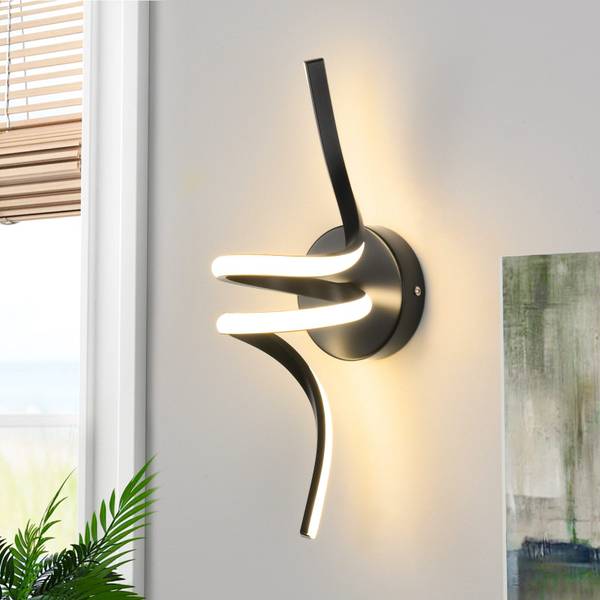 LED Wandleuchte Cannon II Schwarz