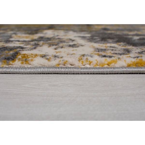 Tapis WAVY Jaune foncé - 80 x 150 cm