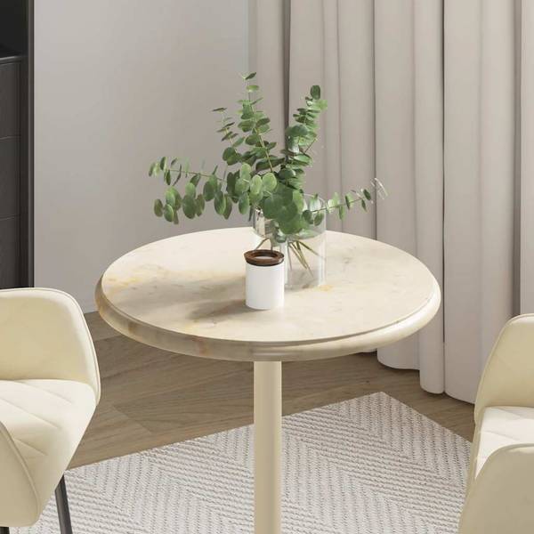 Tischplatte 3007572 Weiß - Marmor - 50 x 2 x 50 cm