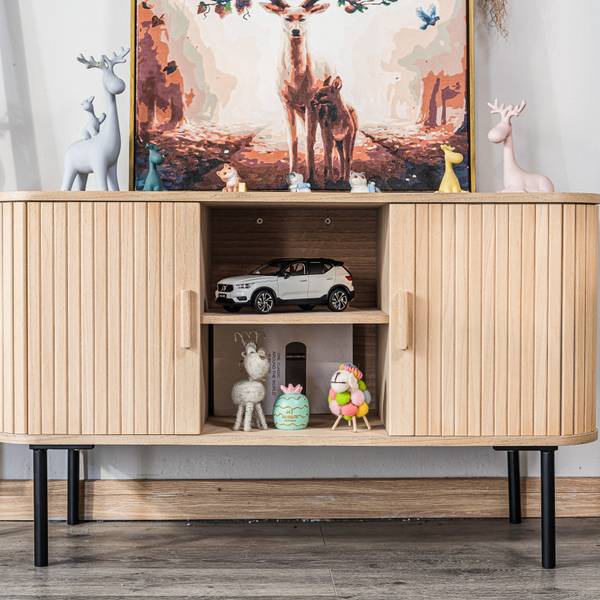 TV-Schrank TAITO Braun - Massivholz - 100 x 60 x 40 cm