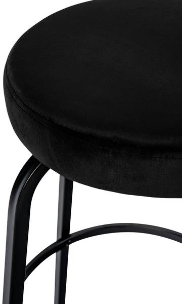 Barkruk Kamari zwart - kunstmatig dierenvel