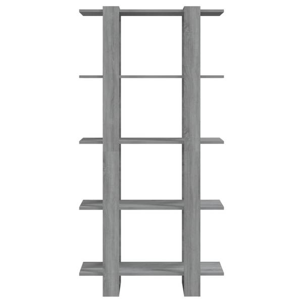 Bücherregal 3013465 Grau - Holzwerkstoff - 80 x 160 x 30 cm