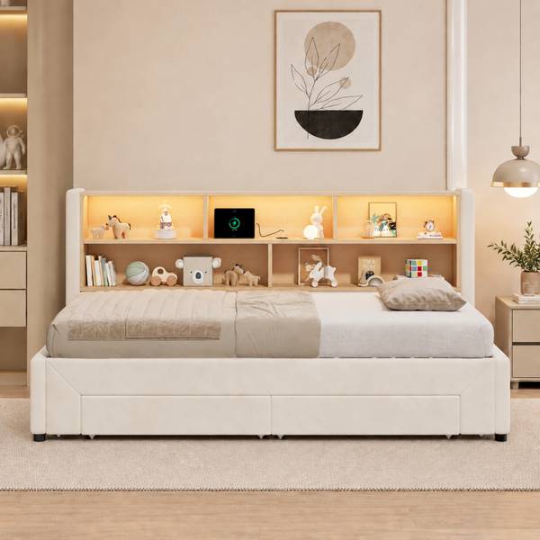 Kinderbett VELHUIMI Ⅰ Beige