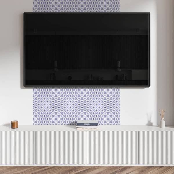 Vinylfliese GeoBlumen 20er-Set 20 x 20 cm