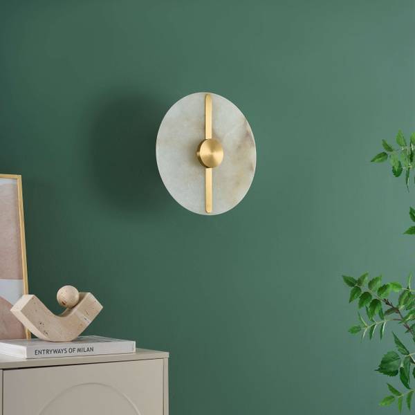 Wandleuchte Lunéa Gold - Metall - 25 x 25 x 9 cm