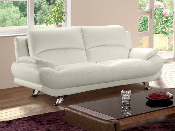Sofa ohne Schlafmöglichkeit MUSKO Weiß