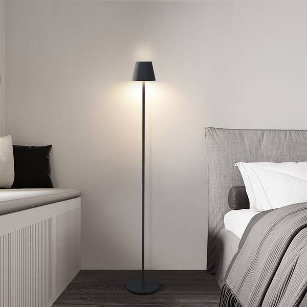 LED Stehleuchte Freiheit II Schwarz - Metall - 11 x 125 x 9 cm