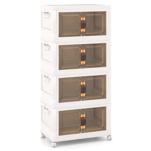 Aufbewahrungsbox JV11934WH Weiß - Kunststoff - 50 x 113 x 32 cm