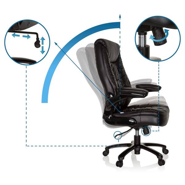 Drehstuhl INSTRUCTOR III Echtleder - Textil