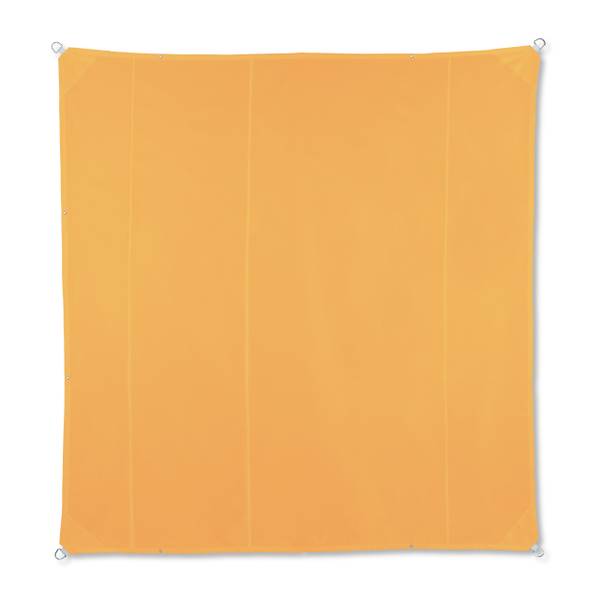 Gelbes Sonnensegel quadratisch Gelb - Polyester - 500 x 1 x 500 cm
