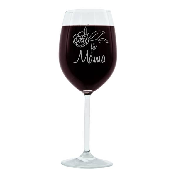Gravur-Weinglas Für Mama, Thin Glas - 9 x 23 x 9 cm